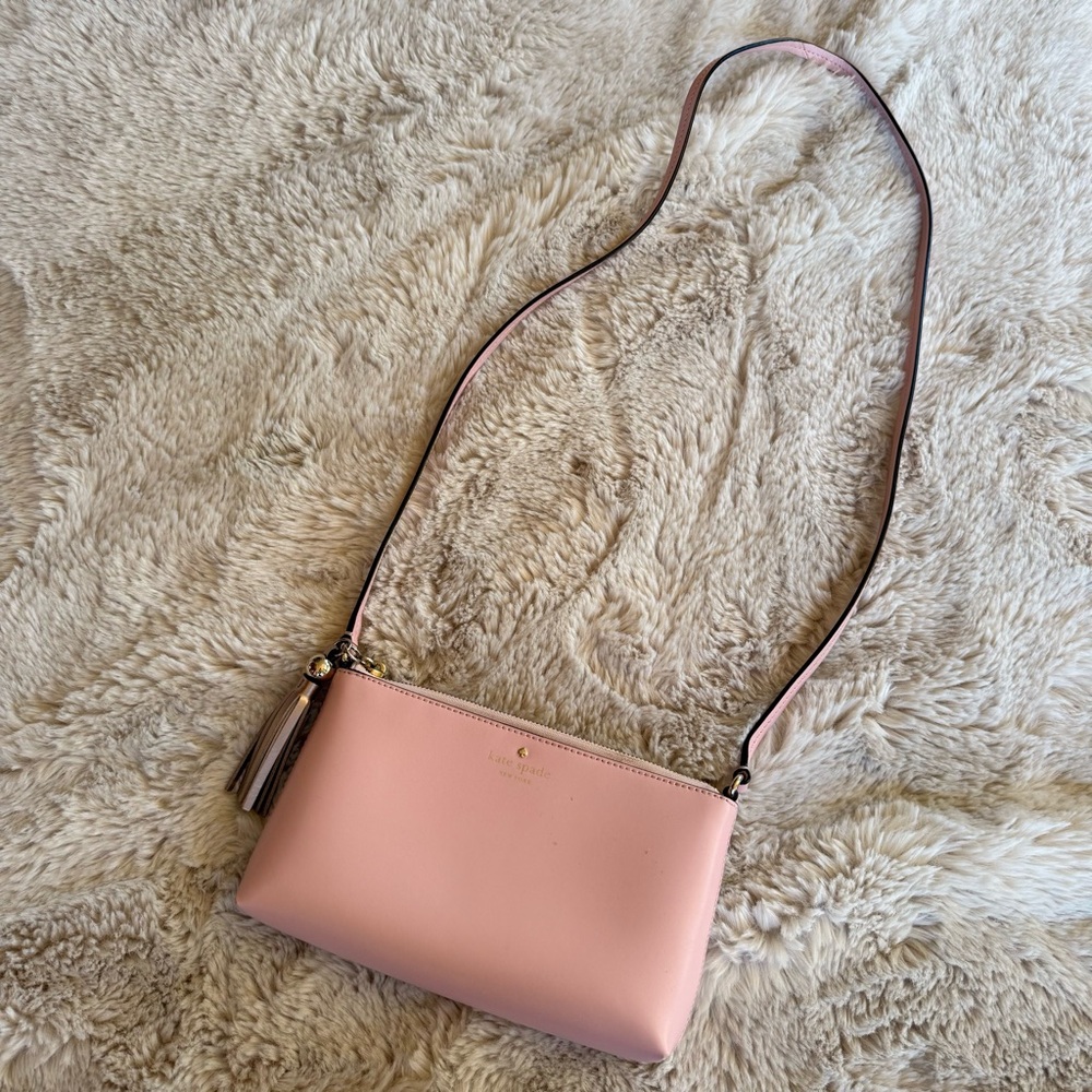 Kate Spade light pink crossbody purse